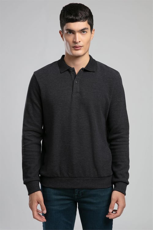Lee Cooper Pamuklu Regular Fit Erkek Polo Yaka Sweat 261 LCM 241067 7501 ANTRASİT