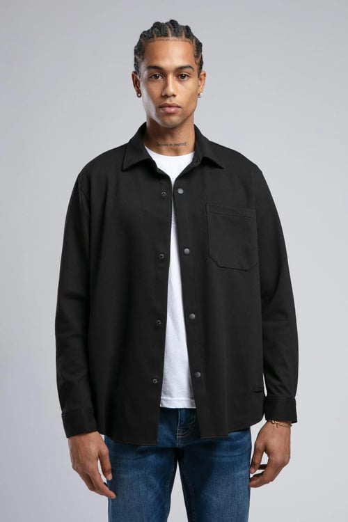 Lee Cooper Regular Fit Cepli Klasik Yaka Uzun Kollu Erkek Gömlek 251 LCM 241018 8101 SİYAH