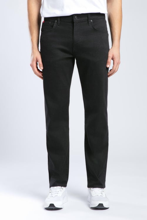 Lee Cooper Streç Pamuklu Straight Fit Yüksek Bel Düz Paça Jeans Erkek Kot Pantolon 252 LCM 121039 DN0199 SİYAH