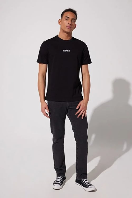 Lee Pamuklu Loose Fit Bisiklet Yaka Erkek T Shirt L231712 001 SİYAH