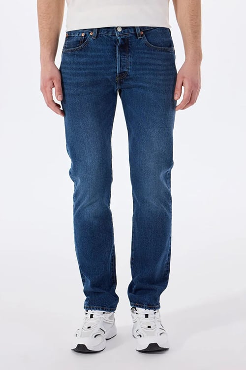 Levi's 501 Pamuklu Regular Fit Normal Bel Düz Paça Jeans Erkek Kot Pantolon A7735-0023 LACİVERT
