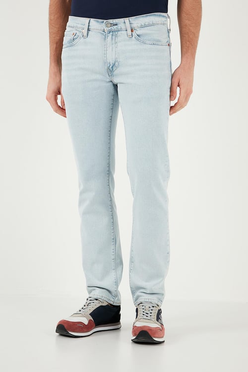 Levi's 511 Pamuklu Slim Fit Dar Paça Jeans Erkek Kot Pantolon A2081-0046 AÇIK MAVİ