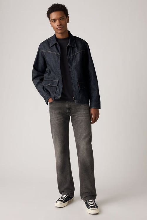 Levi's 555 Pamuklu Relaxed Fit Normal Jeans Erkek Kot Pantolon 000LO-0033 KOYU GRİ