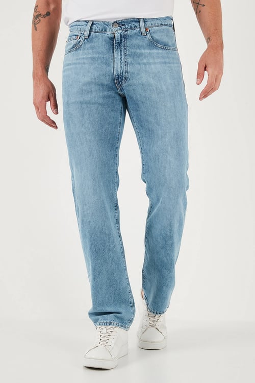 Levi's 555 Pamuklu Relaxed Straight Fit Orta Bel Düz Paça Jeans Erkek Kot Pantolon 003VA-0000 AÇIK MAVİ