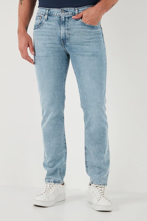 Levi's Lse 502 Pamuklu Regular Tapered Fit Normal Bel Düz Paça Jeans Erkek Kot Pantolon A2088-0045 Buz Mavisi
