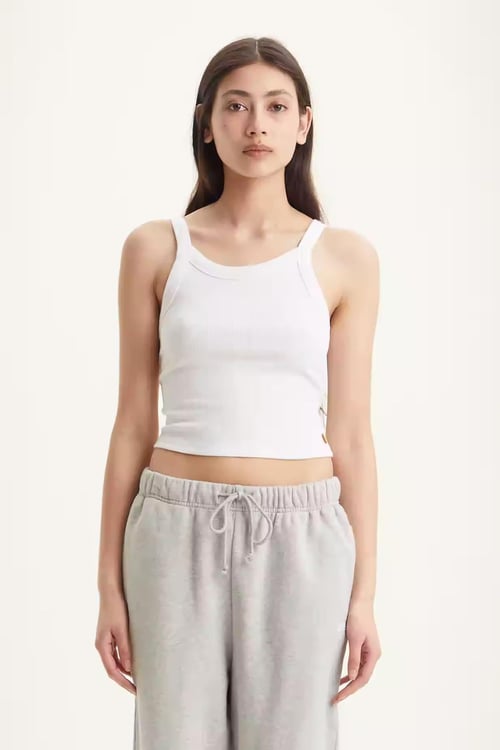Levi's Pamuklu Dar Kesim Bayan Atlet A3715-0007 BEYAZ