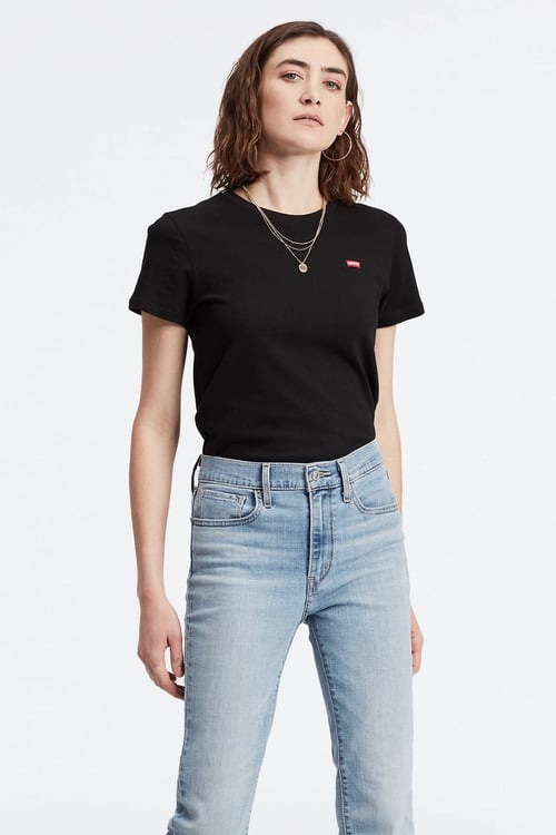 Levi's Pamuklu Regular Fit Bisiklet Yaka Bayan T Shirt A49170000 SİYAH
