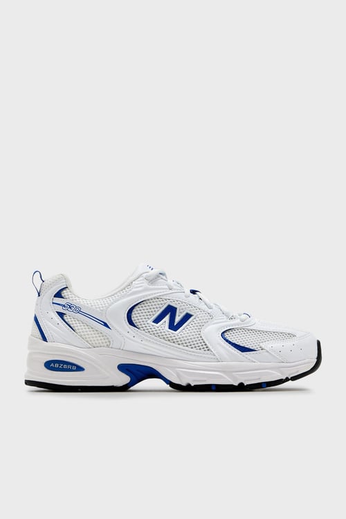 Logolu Bağcıklı Sneaker Kadın Ayakkabı U530CSJ BEYAZ-SAKS