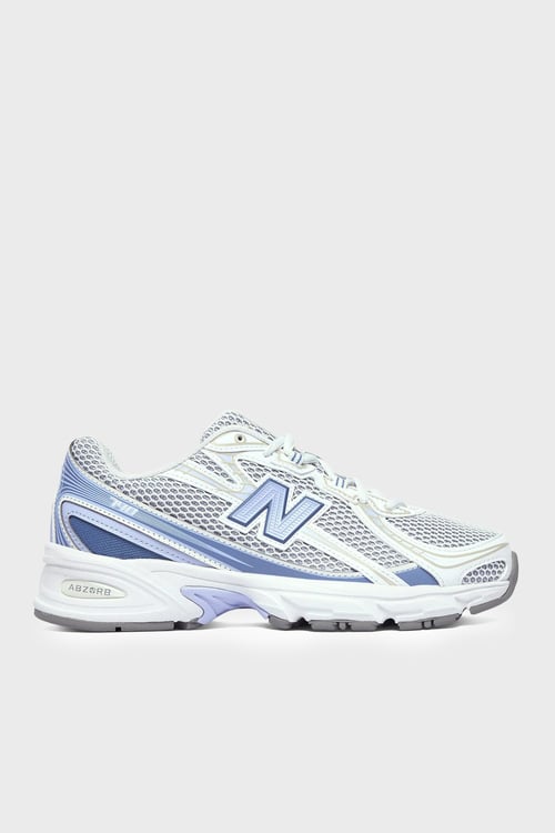 Logolu Bağcıklı Sneaker Unisex Ayakkabı U7401T4 Beyaz-Lila