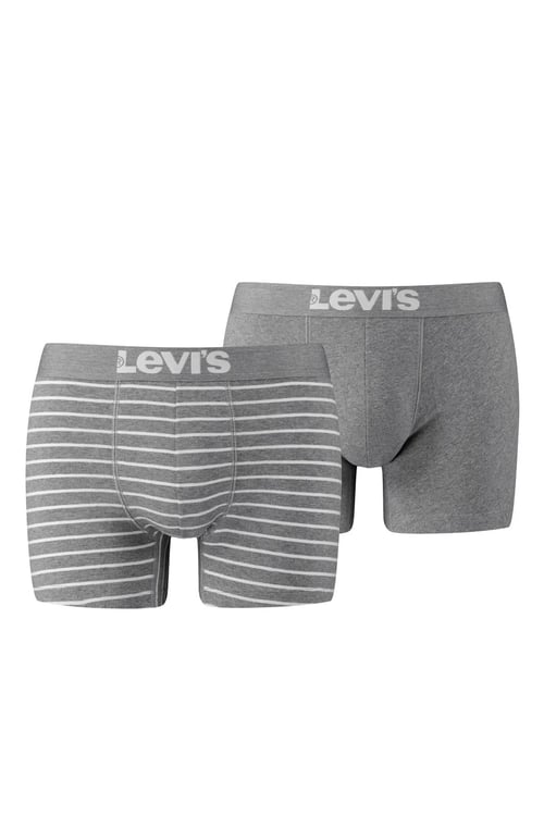 Logolu Pamuklu 2 Pack Erkek Boxer 37149-0210 GRİ