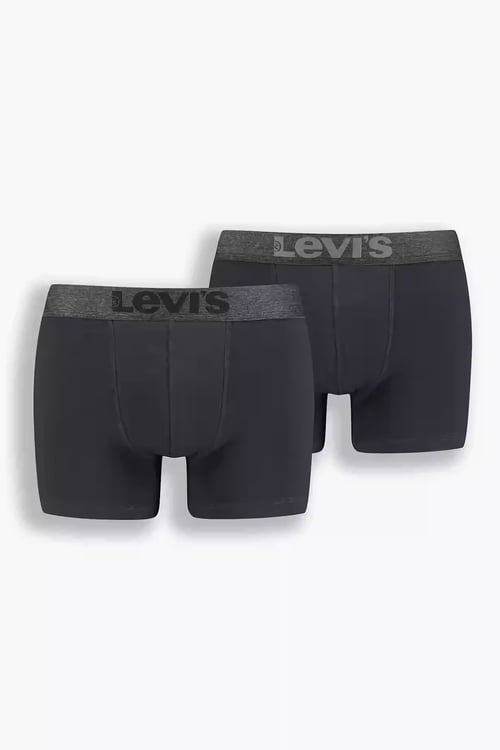 Logolu Pamuklu 2 Pack Erkek Boxer 37149-0629 SİYAH