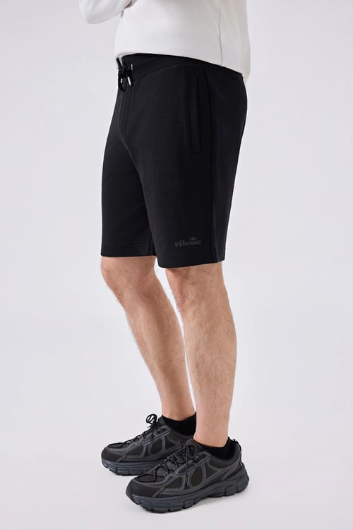 Logolu Pamuklu Belden Bağlamalı Erkek Short 6SM4010-BK SİYAH
