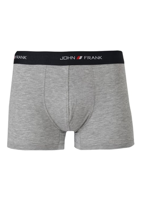 Logolu Pamuklu Erkek Boxer JFB111 GRİ