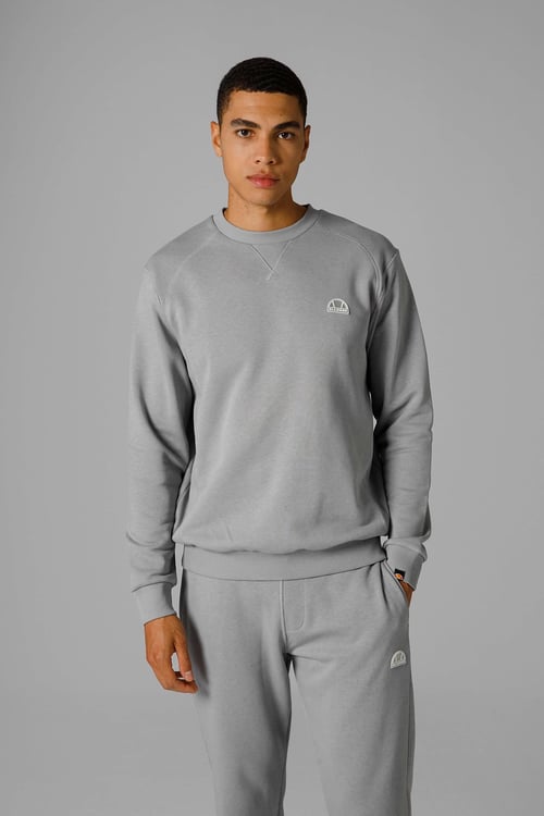 Logolu Pamuklu Regular Fit Bisiklet Yaka Erkek Sweat EM2821-GI GRİ