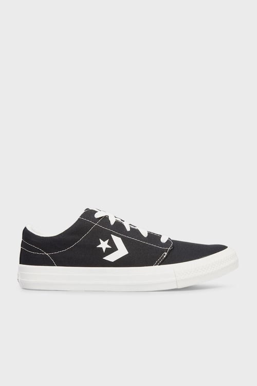 Logolu Sneaker Erkek Ayakkabı A15625C 001 SİYAH-BEYAZ