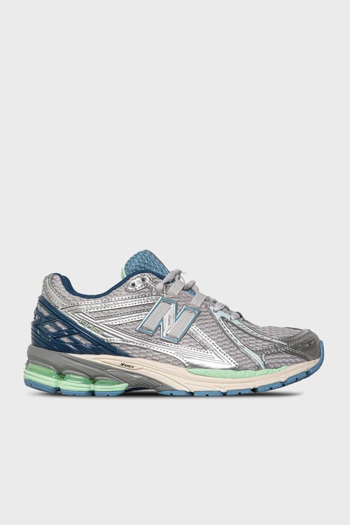 Logolu Sneaker Unisex Ayakkabı U1906RCR GÜMÜŞ-MAVİ