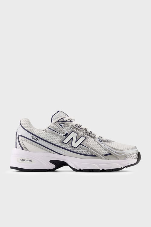 Logolu Sneaker Unisex Ayakkabı U740WN2 BEYAZ-GRİ