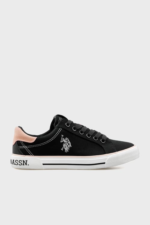 Logolu Süet Detaylı Sneaker Kadın Ayakkabı 5M RACHEL 5FX SİYAH