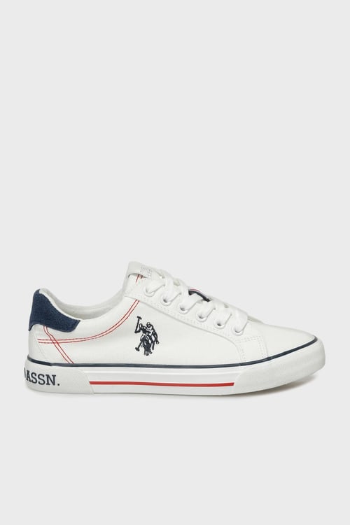 Logolu Süet Detaylı Sneaker Kadın Ayakkabı 5M RACHEL 5FX BEYAZ