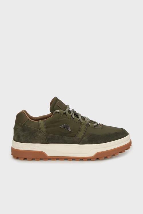 Logolu Süet Sneaker Erkek Ayakkabı 15222492T1 HAKİ