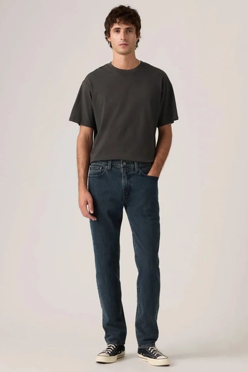 Lse 502 Pamuklu Normal Bel Daralan Paça Jeans Erkek Kot Pantolon A2088-0066 LACİVERT