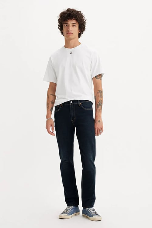 Lse 511 Pamuklu Slim Fit Normal Bel Dar Paça Jeans Erkek Kot Pantolon A2081-0065 LACİVERT