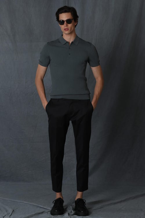 Lufian Alvi Pamuklu Slim Fit Chino Erkek Pantolon 111190281 SİYAH