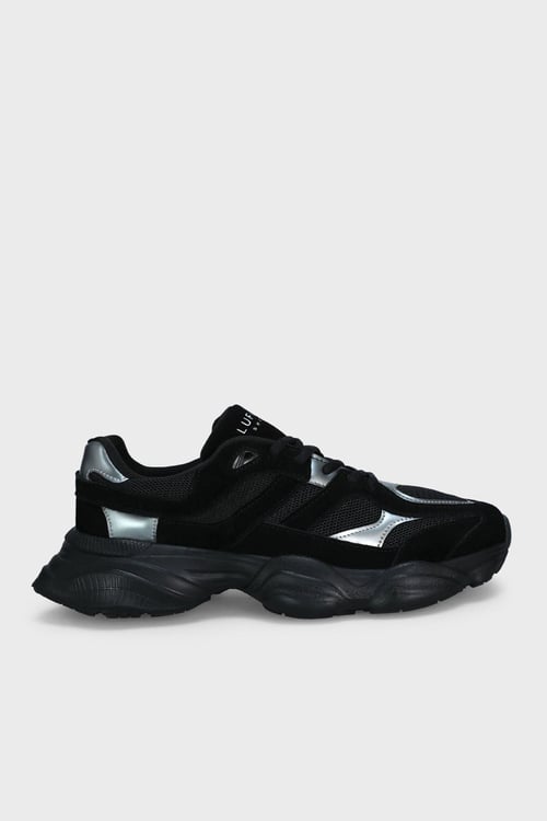 Lufian Mark Logolu Deri Sneaker Erkek Ayakkabı 112230240 SİYAH