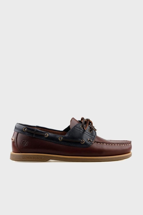 Lumberjack Hakiki Deri Bağcıklı Loafer Erkek Ayakkabı NAVIGATOR 5FX KAHVE