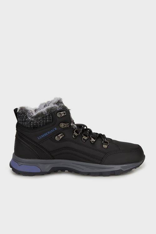Lumberjack İçi Peluşlu Bağcıklı Outdoor Kadın Bot DEBORA 5PR SİYAH