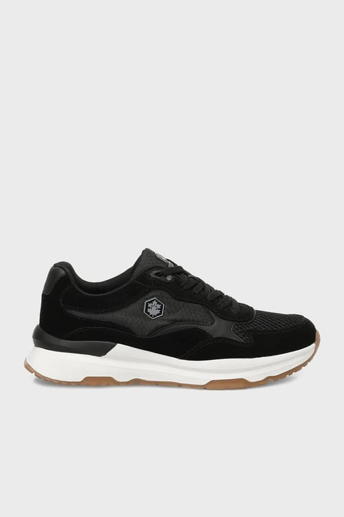 Lumberjack Logolu Hakiki Deri Nubuk Detaylı Sneaker Erkek Ayakkabı LEON 5FX SİYAH