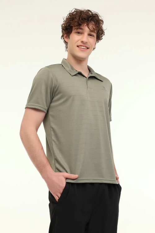 Lumberjack Logolu Regular Fit Düğmeli Erkek Polo Yaka T Shirt CT461 5FX HAKİ