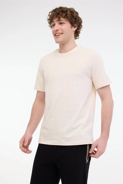 Lumberjack Regular Fit Bisiklet Yaka Basic Erkek T Shirt CT110 5FX BEJ