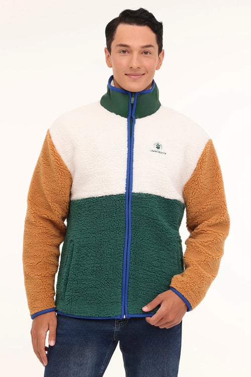 Lumberjack Regular Fit Dik Yaka Fermuaralı Erkek Ceket 6LE67 5PR EKRU