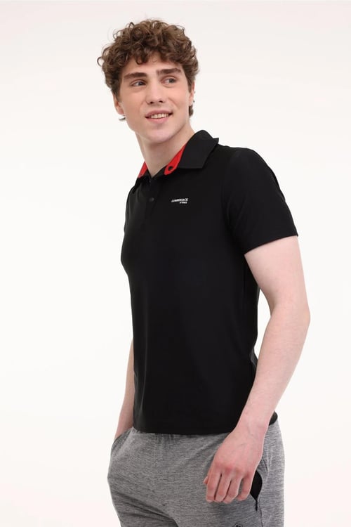 Lumberjack Regular Fit Düğmeli Erkek Polo Yaka T Shirt 12ITL401 5FX SİYAH