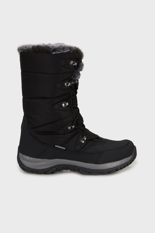 Lumberjack Su Geçirmez Bağcıklı Uzun Outdoor Kadın Bot LEAD 4PR SİYAH