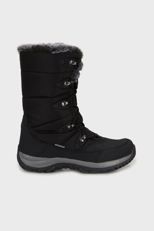 Lumberjack Su Geçirmez Bağcıklı Uzun Outdoor Kadın Bot LEAD 4PR SİYAH