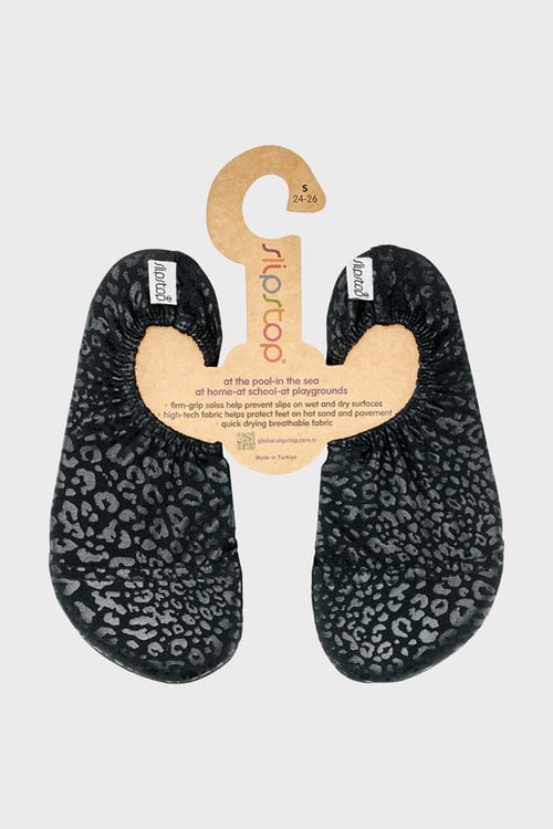 Lunaxa Black Junior Baskılı Kaydırmaz Taban Havuz ve Kız Çocuk Deniz Ayakkabısı SS2614000008 SİYAH