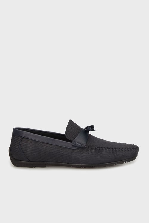 Marcomen Hakiki Deri Fiyonk Detaylı Loafer Erkek Ayakkabı 1522561L1 LACİVERT