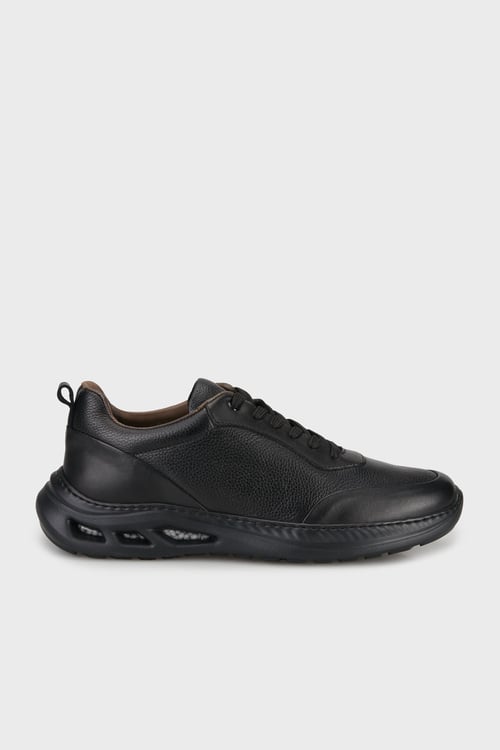 Marcomen Hakiki Deri Sneaker Erkek Ayakkabı 15221085S1 SİYAH