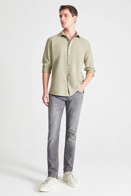 Marcus Pamuklu Slim Fit Normal Bel Jeans Erkek Kot Pantolon 0035132195 GRİ