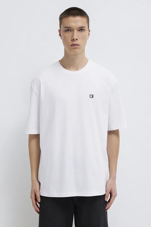 Mavi % 100 Pamuk Bisiklet Yaka Basic Erkek T Shirt 0613090-620 BEYAZ
