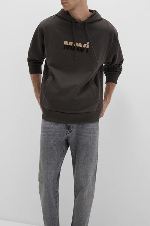 Mavi Pamuklu Regular Fit Logolu Kapüşon Yaka Erkek Sweat 0S10395-70219 KOYU KAHVE