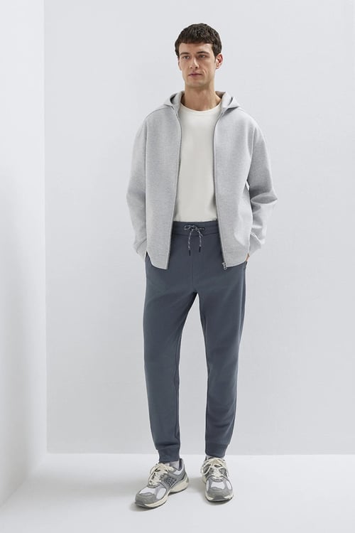 Mavi Pamuklu Slim Straight Fit Normal Bel Erkek Eşofman Altı 066907-80776 AÇIK LACİVERT