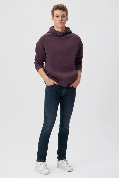 Mavi Streç Pamuklu Skinny Fit  Dar Paça Jeans Erkek Kot Pantolon 0042482944 LACİVERT