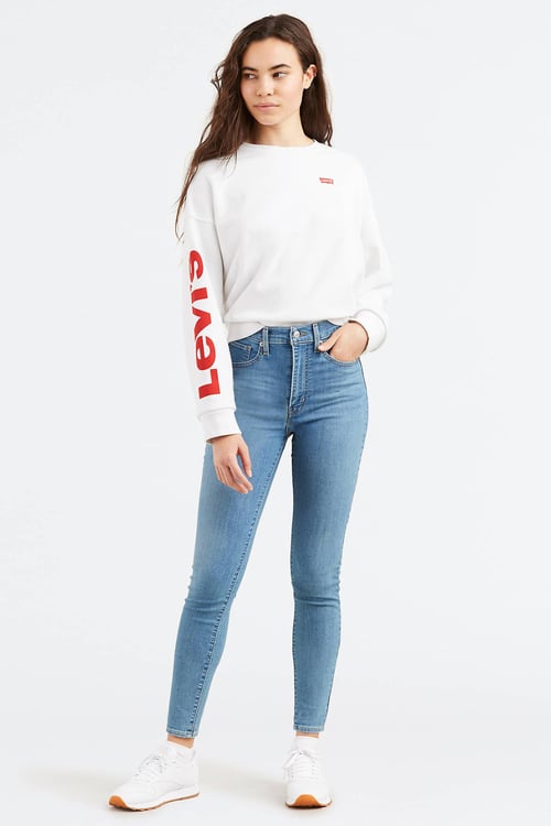Mile Pamuklu Yüksek Bel Süper Skinny Jeans Kadın Kot Pantolon 22791-0060 AÇIK MAVİ