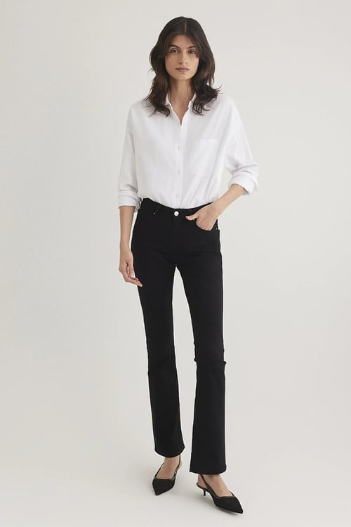 Molly Flare Normal Bel Çizme Paça Jeans Kadın Kot Pantolon 1013624623 SİYAH