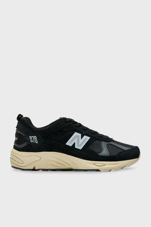 NB Lifestyle Süet Deri Karışımlı Logolu Sneaker Unisex Ayakkabı CM878AB1 SİYAH