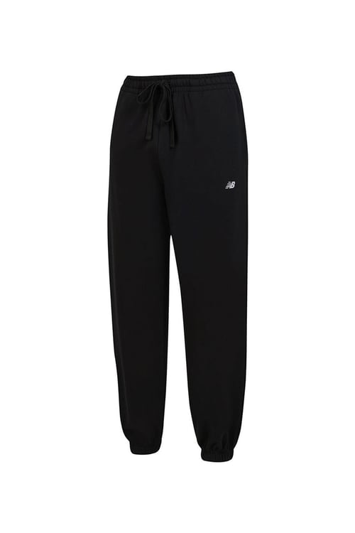 New Balance NB Lifestyle Comfort Fit Normal Bel Lastikli Paça Erkek Eşofman Altı MNP3526-BK SİYAH
