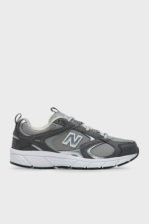 New Balance NB Lifestyle Logolu Bağcıklı Sneaker Unisex Ayakkabı ML408GSU GRİ-GRİ
